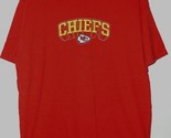 Kansas City Chiefs Football Embroidered T Shirt NFL Team Logo Size X-Large - £87.92 GBP