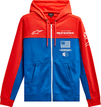 Alpinestars H Block Hoodie - Warm Red/Bright Blue - Xl 1213510703171XL - £65.60 GBP