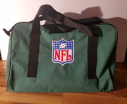 Vintage NFL Green Nylon Canvas 10x10x16 Duffle Bag National Car Rental - $22.76