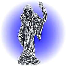 Lead Free Grim Reaper with scepter Pewter Figurine - $27.65