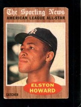 1962 Topps #473 Elston Howard Good+ Yankees As Nicely Centered *NY11630 - £6.75 GBP