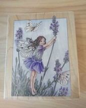 Lavender FLOWER FAIRY Rubber Stamp #90021  5-1/2" Fairies Cicely Mary Barker - $10.80