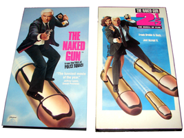 2 Leslie Nielsen VHS Movies NAKED GUN POLICE SQUAD &amp; NAKED GUN 2½ SMELL ... - $12.99