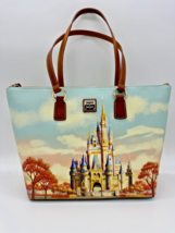 Disney Parks 2025 Magic Kingdom Castle Fall Colors Dooney And Burke Tote... - $6,905.07 MXN