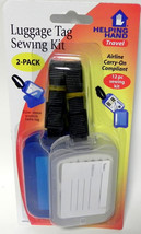 2 Pack Luggage Tag Sewing Kit Combo Travel Set Airline Carry On Compliant - £6.26 GBP