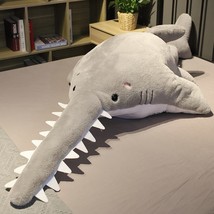 Unique Jagged Shark Plush Toys Creative Bite Shark Terrible Animal Pillow Stuffe - £15.65 GBP