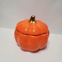Pumpkin Trinket Box, Ceramic Pumpkin, Fall Decor, Autumn Decor, Orange Pumpkin image 1