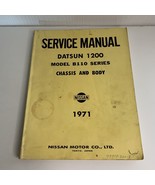 1971 Datsun 1200 Service Shop Repair Manual Chassis and Body B110 Series - $71.35 CAD
