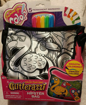 Glitterazzi Fashions You Color Flamingo Hipster Bag with 5 Markers ~Bran... - $254.49 MXN