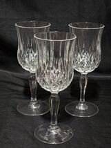 ROYAL CRYSTAL ROCK 7.5&quot; Water / Wine Glass OPERA Pattern - MINT Set Of 3 - $25.40 CAD