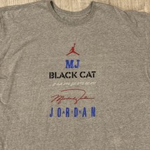 Michael Jordan Signature Autograph Nike Jumpman &quot;Black Cat&quot; T-shirt Men&#39;... - £135.83 GBP