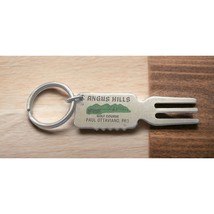 Angus Hills CA Golf Course Key Chain Paul Ottaviano Vintage Souvenir Fork - $14.88