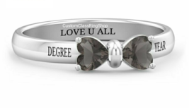Custom butterfly Ring for woman | Graduation Ring semi-fine jewelry - £102.31 GBP
