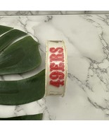 49ers Vintage 90s Tie it Rite Satin Ribbon New Team Logo Red Gold NFL - $14.84