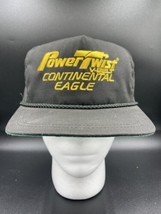 VTG Continental Eagle Tire Power Twist V-Belt USA Trucker Hat Cap SnapBa... - £9.69 GBP