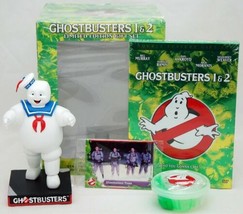 NEW Ghostbusters 1 &amp; 2 Limited Edition DVD Movie Gift Set Marshmallow Man FIGURE - $41.53