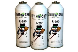 3 CANS Enviro-Safe R-290 R290 NEW Stand Alone Fridge Freezer EPA REG* #8000A-3 - £35.94 GBP