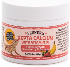 Flukers Strawberry Banana Flavored Repta Calcium 8 oz (4 x 2 oz) Flukers... - £19.69 GBP