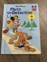 Vintage 1980 Walt Disney Pluto the Detective Hardcover Book - £6.68 GBP