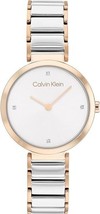 Calvin Klein 25200139 Gold &amp; Silver Stainless steel Analogue watch 28mm - £102.32 GBP