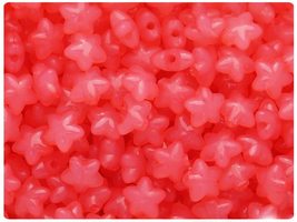 BeadTin Pink Translucent 10mm Star Plastic Craft Beads (125pcs) - $2.39