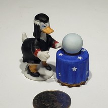 Set of 2 VTG Disney Duck Tales Magica De Spell w Crystal Ball Bisque Figurines - £27.48 GBP
