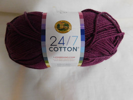 Lion Brand  24/7 Cotton Beets Dye Lot 1094632 - £3.90 GBP