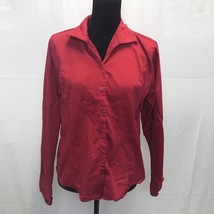 Rebecca Malone Women&#39;s Button-up Shirt, size XL, red - £9.98 GBP