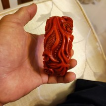 Rare and unique vintage bakelite  red bangle bracelet  - £194.61 GBP