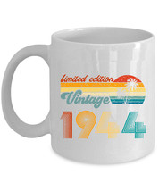 Limited Edition 1944 Coffee Mug 80 Year Old Vintage Retro Cup 80th Birthday Gift - £11.83 GBP