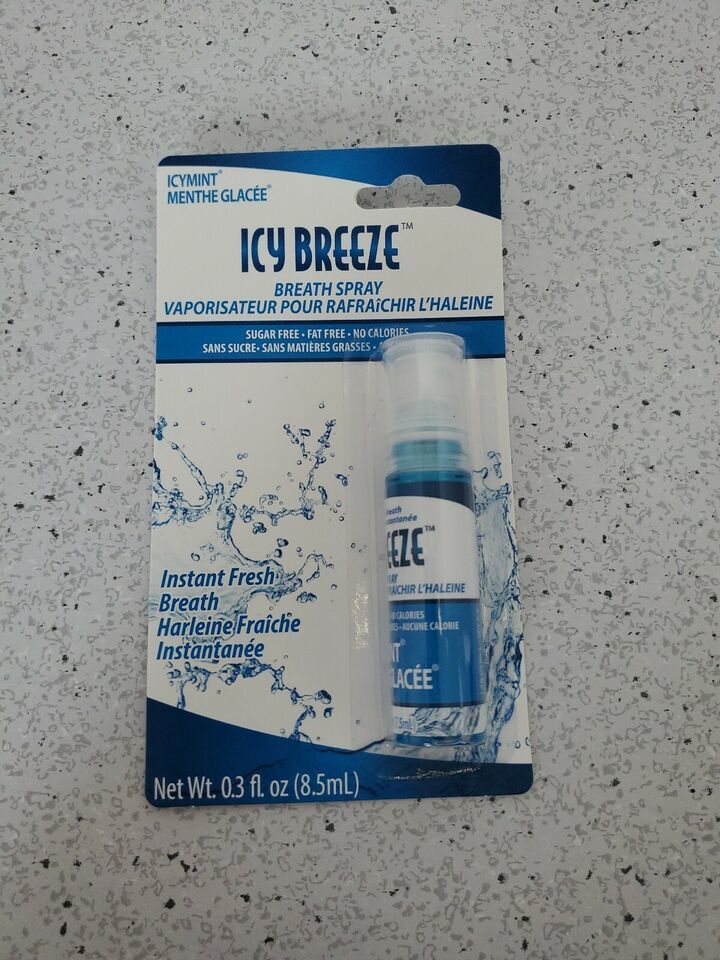 (1) ICY BREEZE  FRESHENS BREATH MOUTH SPRAY  Icymint New-Sealed