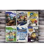 Nintendo Wii Video Game Bundle w/ Instructions - Lot of 6 - Read! - £17.48 GBP