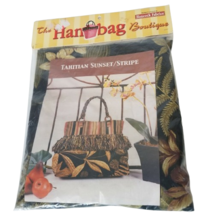 Hancock Fabrics The Handbag Boutique Tahitian Sunset Stripe Purse Kit #2 New  - £23.34 GBP