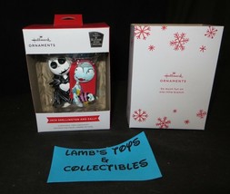  Hallmark Nightmare Before Christmas Jack Skellington &amp; Sally Tree Ornament 2021 - £25.71 GBP