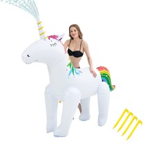 Inflatable Unicorn Sprinkler Water Toys For Outdoor Yard For Kids Party Decorati - £40.42 GBP