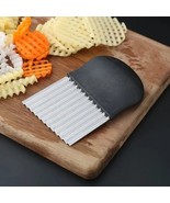 Stainless Steel Crinkle Cut Knife - Potato, Vegetable, Dough Slicer