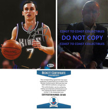 Bobby Hurley signed Sacramento Kings basketball 8x10 photo proof Beckett COA. - £85.97 GBP