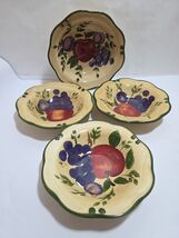 Home Trends GRANADA Fruit Pattern 8" Cereal Salad  Soup Bowl 9.5 Serving... - $20.90