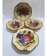 Home Trends GRANADA Fruit Pattern 8" Cereal Salad  Soup Bowl 9.5 Serving... - $20.90