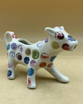 AVOCA Nest Cow Creamer Sewing Button Design Ireland Porcelain Seamstress - $26.72
