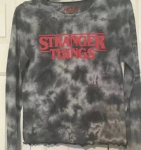 Netflix “Stranger Things” Women’s Large Black &amp; Gray Long Sleeved Shirt ... - $288.22 MXN