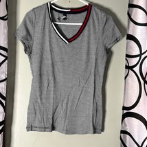 Tommy Hilfiger striped short sleeve shirt, size medium - $10.78