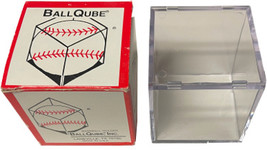Baseball 1-Ball ACRYLIC Ball Qube Display Case Holder/Cube - NEW - £6.25 GBP