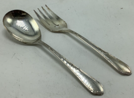 WM Rogers A1 Plus Oneida LTD silverplate Meadowbrook patt. Serving Spoon... - $232.80 MXN