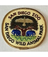 San Diego Zoo Wild Animal Park Embroidered Iron On Sew On Patch 4” x 4&quot; ... - £6.25 GBP
