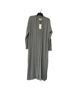Ted Baker Womens Grey-marl Preet Cable And Rib-knit Maxi Cardigan Size L... - $134.81 CAD