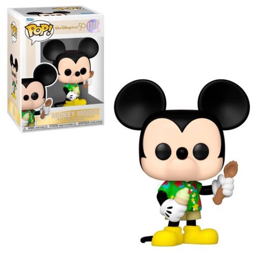 Walt Disney World 50th Aloha Mickey Mouse POP! Figure Toy #1307 FUNKO NEW NIB - £10.82 GBP