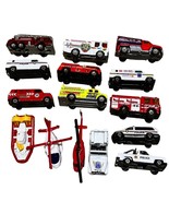 Collection of 15 Emergency Response Die-Cast Cars &amp; Helicopters: Police ... - $39.71 CAD