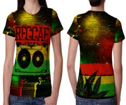 Rasta Reggae Womens Printed T-Shirt Tee - £11.61 GBP+