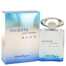 Incanto Blue by Salvatore Ferragamo Eau De Toilette Spray 3.4 oz - £27.83 GBP